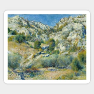 Rocky Crags at L'Estaque by Auguste Renoir Magnet